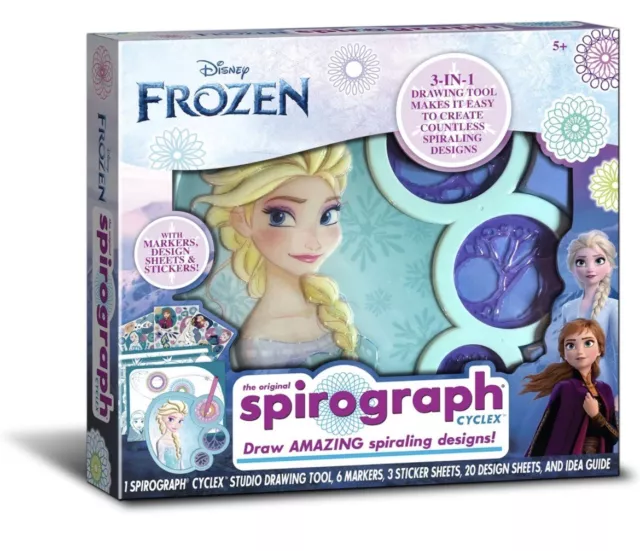 Original Spirograph Cyclex Studio Elsa - Disney  3-in-1 Drawing Tool For Ages 5+