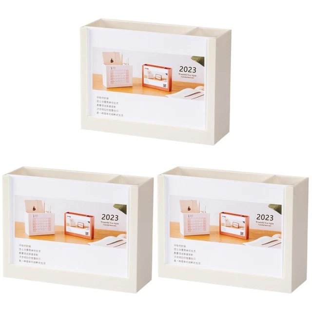 3pcs vielseitiger Tabletop -Kalender 2023 Kalender mit Stifthalter