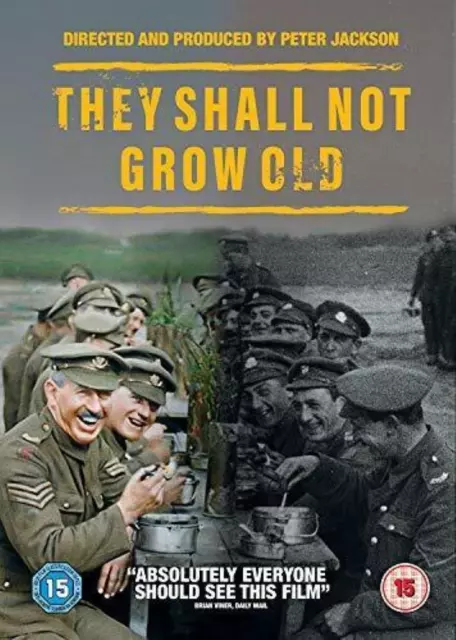 They Shall Not Grow Old DVD (2018) FREE SHIPPING