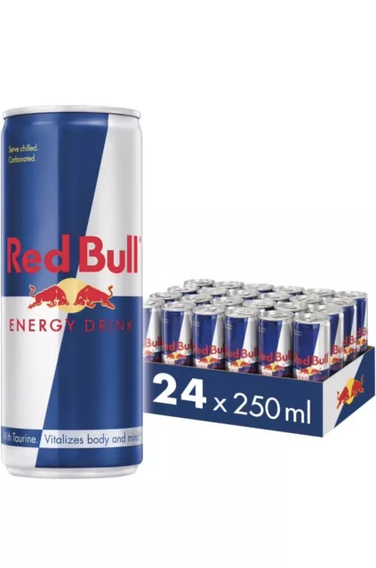 Red Bull Energy Drink, 250 ml (24 Lattine)