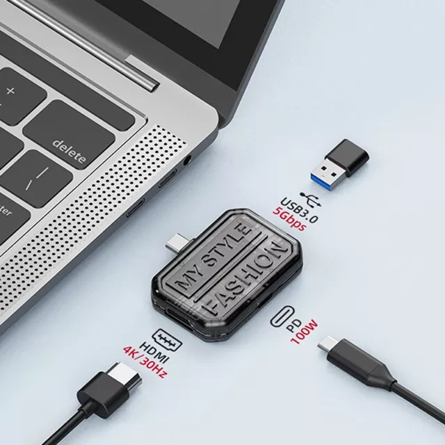 USB HUB Type C Docking Station Multi Splitter Adapter Compatible USB 3.0 PD g