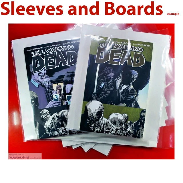 TWD THE WALKING Dead Comic Bags ONLY Size2 for Graphic Novels x 100