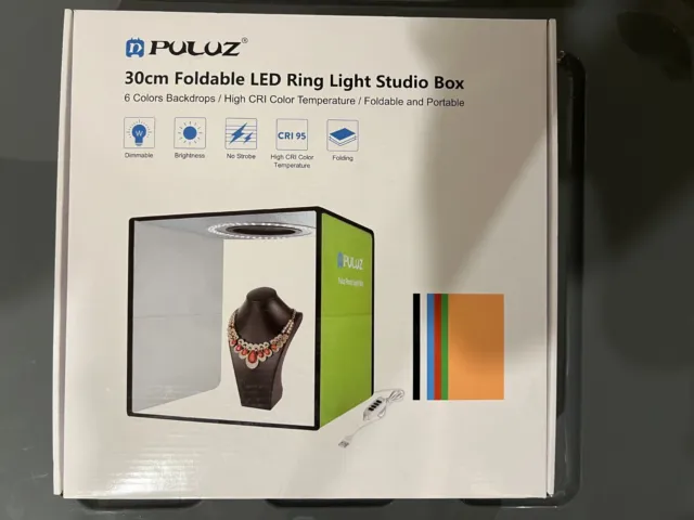 [Brand New] PULUZ 30CM Portable Photo Light Box Tent & LED Lighting Kit