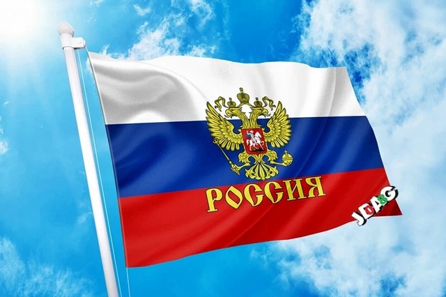 AZ FLAG Drapeau Russie avec Aigle 150x90cm - Drapeau Russe 90 x 150 cm