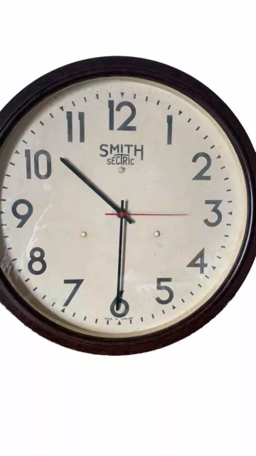 vintage smiths sectric wall clock