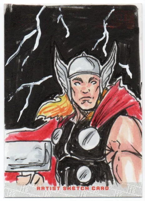 2019-20 Marvel Annual Sketches Thor by John Vampyr Martin 1/1