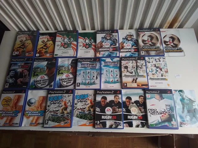 Lot De Jeux PS2 : SSX, Virtua Tennis, Tiger Woods, Etc. - Bon état