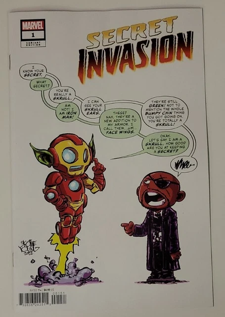SECRET INVASION #1 01/2023 NM/NM- Skottie YOUNG VARIANT MARVEL COMICS