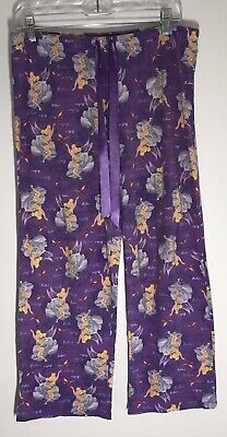 Girls Disney Tinkerbell Pajama Pants Size L (12/14) Purple