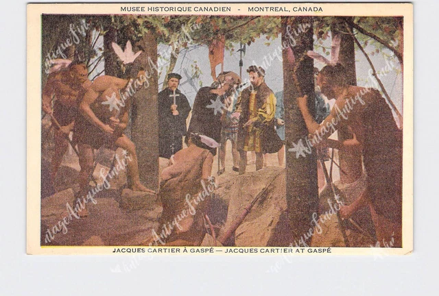 PPC Postcard Canada Quebec Montreal Musee Historique Canadien Jacques Cartier At