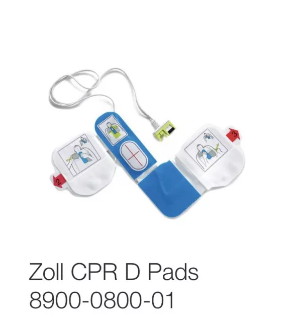 New CPR-D Padz for Zoll AED Plus Defibrillator (Exp. Date 2026) CPR Adult Pads