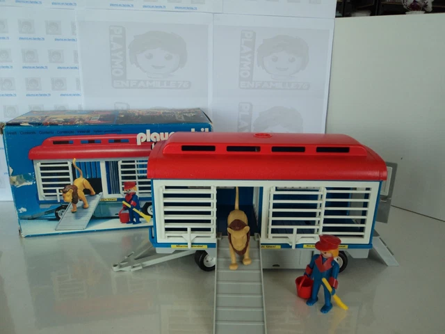 PLAYMOBIL CAGE et roulotte aux fauves EUR 25,50 - FR