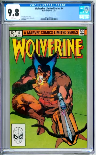 Wolverine Limited Series 4 CGC Graded 9.8 NM/MT Marvel Comics 1982