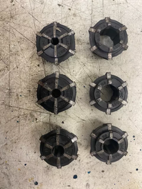 Jacobs rubber flex collets, possibly  tapmatic ? UPDATED PHOTOS marked 1204-1214
