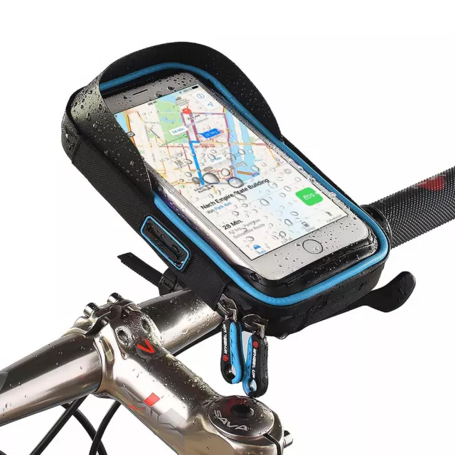 Fahrrad Halterung Smartphone Handy Halter Universal Bike Motorrad Tasche 6.0"