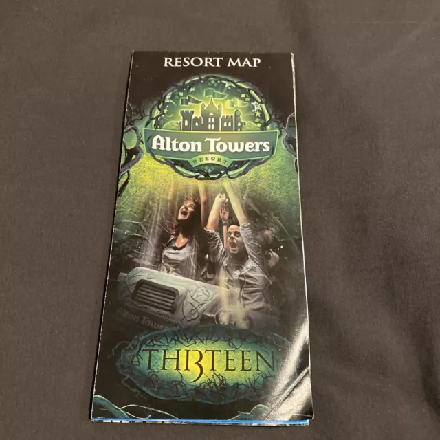 Alton Towers Theme Park 2010 Park Map Roller Coasters Thirteen Nemesis