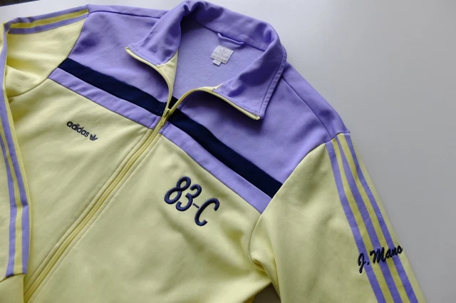 Adidas Originals tracksuit jacket Pastel Lavender Yellow L 2007 83-C Mano