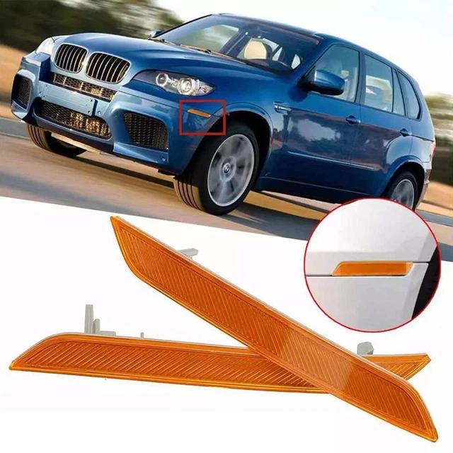 Premium Material gelb Seitenmarkierung Reflektorleuchte für BMW X6 E71 E72 0720