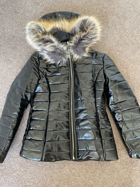 Black shiny puffer jacket size SIZE SMALL