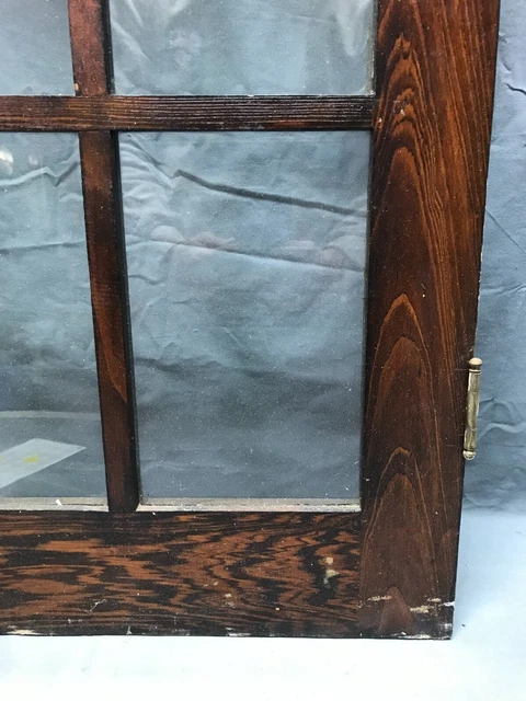 Antique Single 8 Lite Casement 18x47 Cabinet Cupboard Window Vintage 1862-22B 4