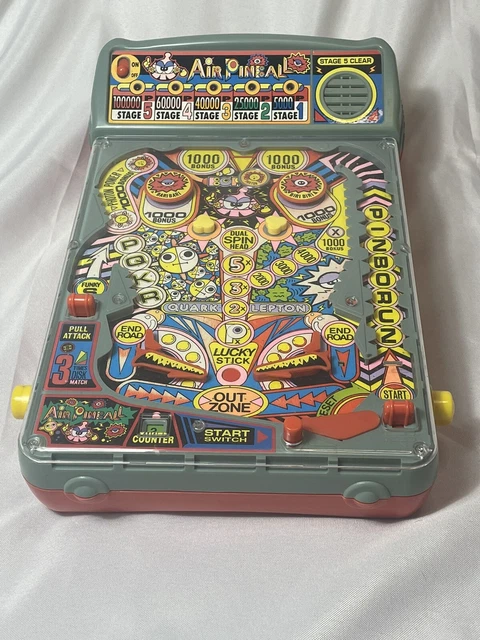 Vtg 1990s Radio Shack Electronic Air Pinball Machine Tabletop Game  Works read