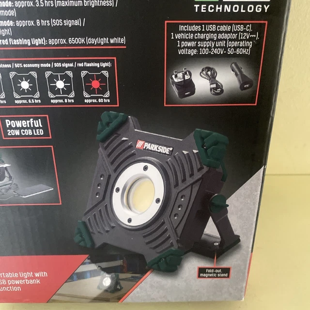 Parkside X20V Arbeitsleuchte - Helle LED-Leuchte Für Werkstatt & Baustelle