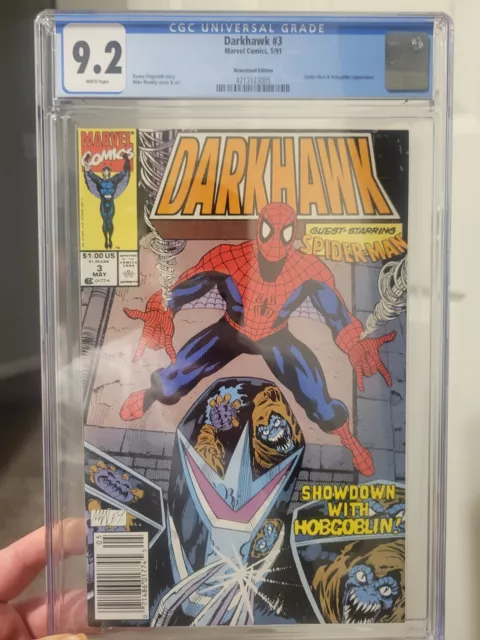 Darkhawk #3 (1991) CGC 9.2- Spider-Man and Hobgoblin app/ Copper age
