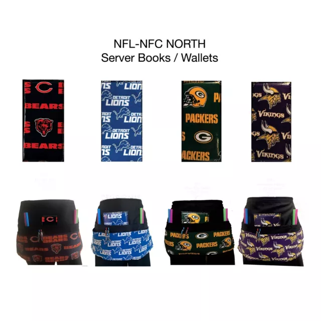 NFL-NFC NORTH TEAMS / Server Wallet or Aprons