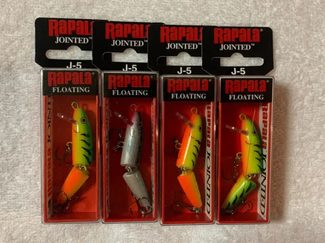 Lot #8600 Rapala Jointed Floating J-9 P Perch Color Finland Good Condition