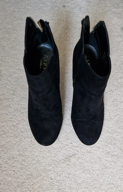 SUEDETTE BOOTS LIPSY Size UK5 Black Womens 14.99 PicClick UK