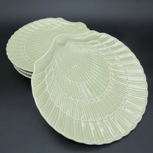 Mikasa Country Manor Accent Salad Plate, Shell, Sage Green, Set of Four, FF004