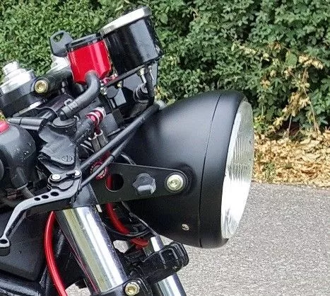Patte Support Araignée Universel Fixation pour Phare Eclairage Moto 28 à 38 mm