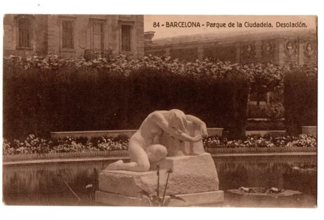 Barcelona, Postcard- "Parque De La Ciudadela, Desolación"