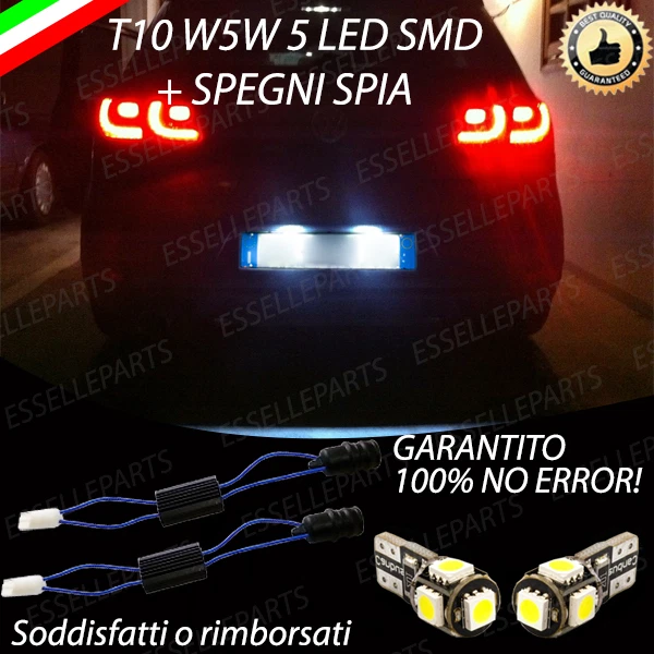 COPPIA LUCI TARGA 5 LED FIAT PUNTO EVO SPEGNI SPIA CANBUS 100% NO AVARIA - Foto 4