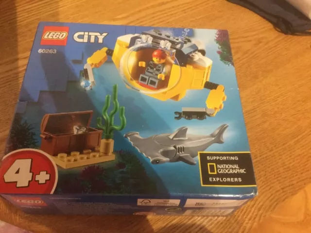 Lego 60263 City Ocean Mini-yellow Submarine Building Set new sealed Christmas