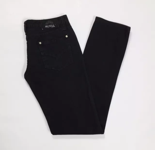 Absoul jeans donna skinny slim usato w29 tg 43 denim nero usati pantalone T2394