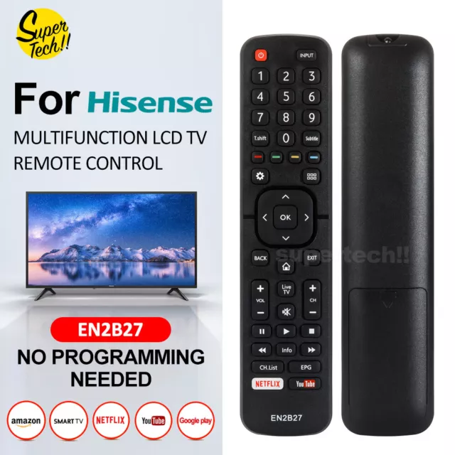 For Hisense TV Remote Control EN2B27 OEM Universal RC3394402/01 3139 238 AU NEW