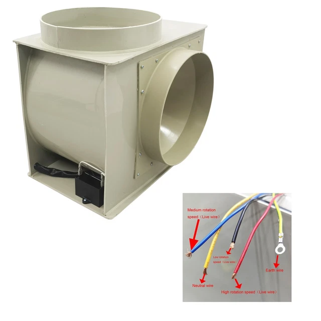 LABORATORY PP250 CENTRIFUGAL Blower Fan Fume Hood Extractor Fan
