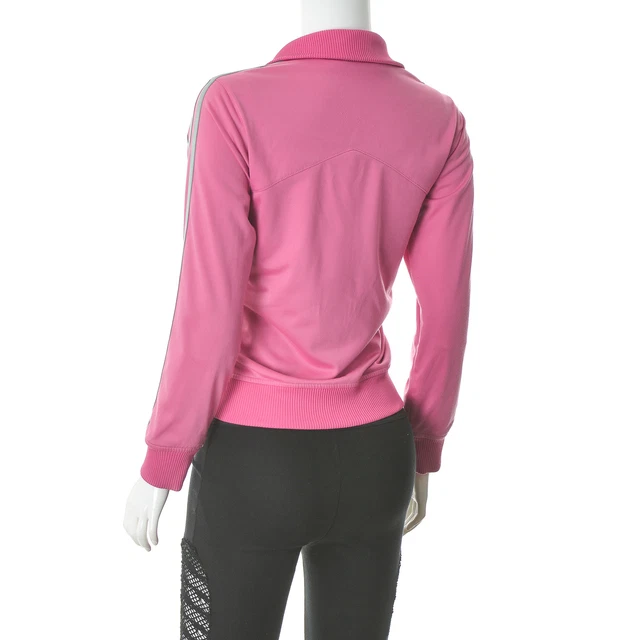 Adidas Tracksuit Full Zip Bomber Training Top Track Jacket Pink Girls Sz 11-12y 3