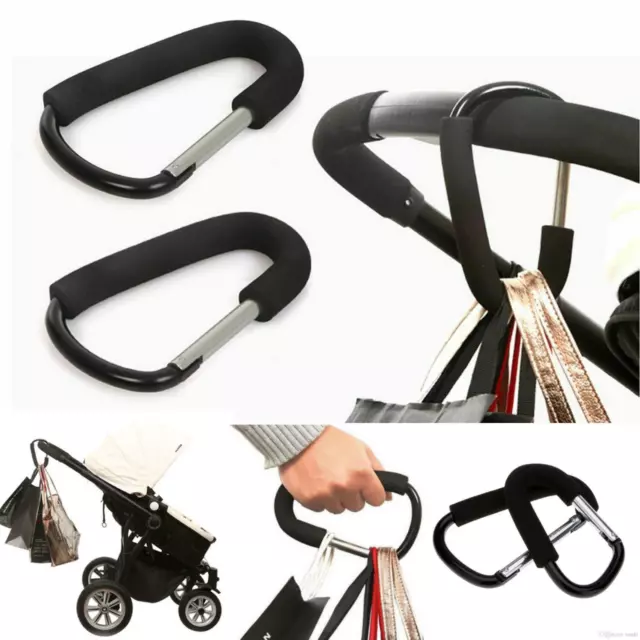 BUGGY CLIPS x1 Heavy Duty hooks for Shopping Pushchair Pram