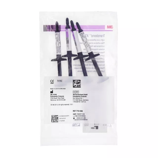 3M Unitek Transbond XT Refill(Orthodontic Adhesive)Bracket Bonding 4x4g 712-036