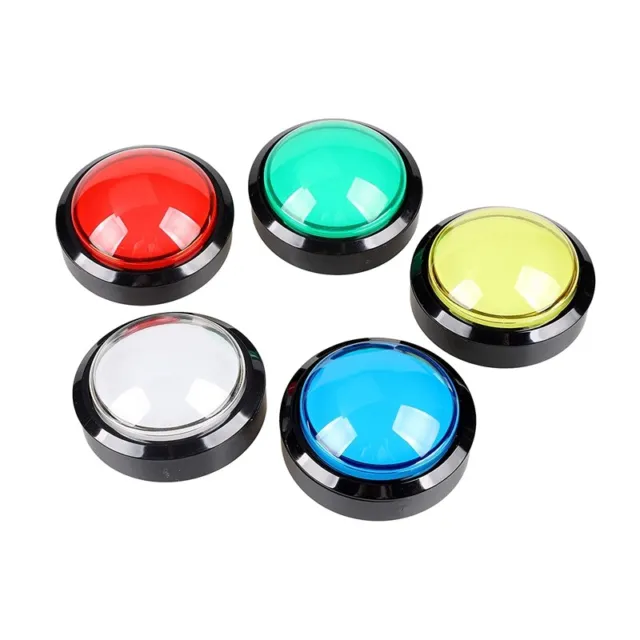 5X Arcade Buttons 60mm Dome 2.36 Inch LED Push Button with Micro-Switch for Arc
