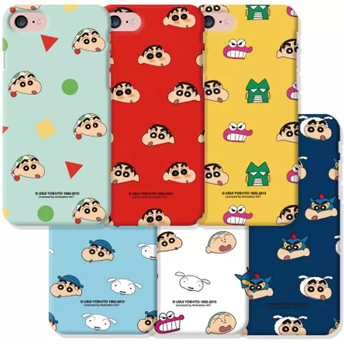 Crayon Shin-Chan Face Pattern Slim Case for Galaxy S22 S22 Plus S22 Ultra