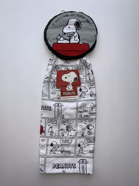 Toalla de mano colgante Peanuts Charlie Brown and Snoopy cómic noche oscura y tormentosa