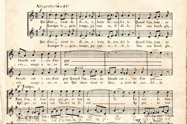 Partition choeur à deux voix égales - Pressentiments - FOUQUET J. SOULACROUP