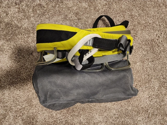 Black Diamond Momentum Harness, Womens Large, Sulfur, Used, Great Condition