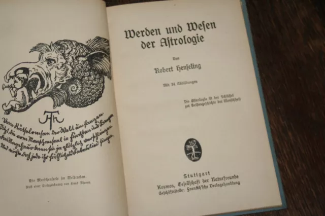 Robert Henseling - Werden und Wesen der Astrologie / 1924