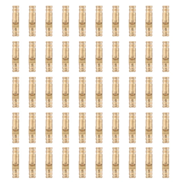 50 piezas 4x17mm Cobre Duty Bisagras de resorte cilíndrico Creativo