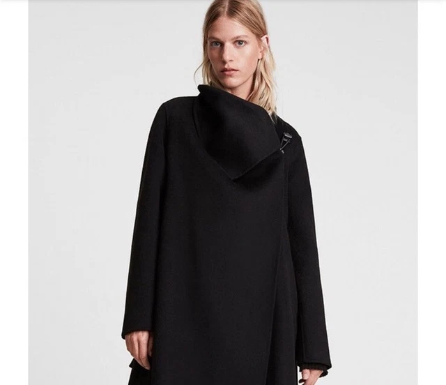 All saints city hotsell monument coat pink