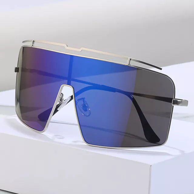 Fashion OVERSIZED Square Pilot Sunglasses Mens Driving Flat Top Shades Glasses